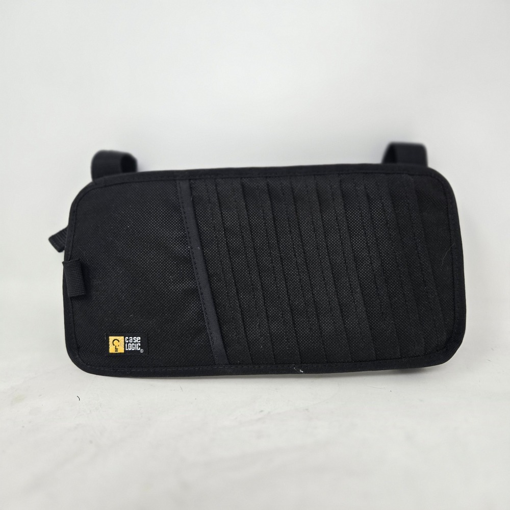 Case Logic Car Sun Visor CD DVD Media Organizer Black Nylon Storage Holder